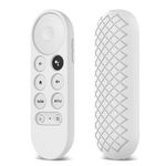 2 pezzi Shell protettiva in silicone per il telecomando di Google Chromecast 2020 (bianco)