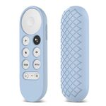Shell protettiva in silicone 2 PCS per il telecomando di Google Chromecast 2020 (Sky Blue)