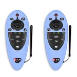 Coperchio protettivo in silicone a prova di polvere di 2 PC per telecomando LG AN-MR500 (azzurro notturno)
