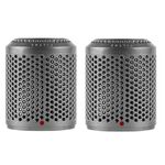 Filtro antipolvere per copertura esterna 2 pezzi per asciugacapelli Dyson HD01/HD03/HD08 (grigio brillante)