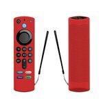 2 pezzi Y27 per Alexa Voice Remote 3a generazione Custodia protettiva antiscivolo in silicone (rosso)