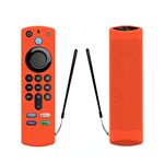 2 pezzi Y27 per Alexa Voice Remote 3a generazione Custodia protettiva antiscivolo in silicone (arancione)