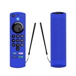 2 pezzi Y27 per Alexa Voice Remote 3a generazione Custodia protettiva antiscivolo in silicone (blu)