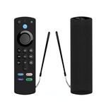 2 pezzi Y27 per Alexa Voice Remote 3a generazione Custodia protettiva antiscivolo in silicone (nero)