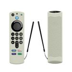 2 pezzi Y27 per telecomando vocale Alexa 3a generazione silicone antiscivolo cover protettiva (luminoso Chantilly verde)