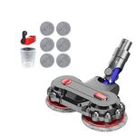 Per aspirapolvere Dyson V6 / DC62, testina per mocio elettrico con serbatoio dell'acqua staccabile e 6 panni per mocio