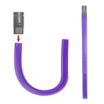 Per Dyson V6 / DC Cordless Vacuum Dryer Vent Cleaner Kit Tubo Flessibile di Collegamento Viola