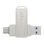 Lenovo Thinkplus MU252 USB 3.1 + unità flash USB-C/Type-C, memoria: 128 GB (argento)