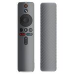 Custodia protettiva in silicone liquido per telecomando Xiaomi MiBox S (opaca traslucida)