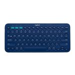 Tastiera Bluetooth wireless multi-dispositivo portatile Logitech K380 (blu)
