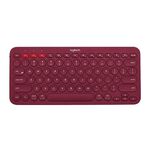 Tastiera Bluetooth wireless multi-dispositivo portatile Logitech K380 (rossa)