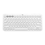Tastiera Bluetooth wireless multi-dispositivo portatile Logitech K380 (bianca)