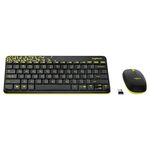 Set tastiera e mouse wireless Logitech MK240 Nano (nero)