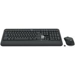Set tastiera e mouse wireless Logitech MK540 (nero)