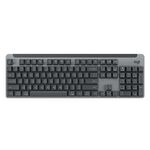 Logitech K865 Tastiera Meccanica Wireless Bluetooth 104 Tasti, Fusto Rosso (Nero)