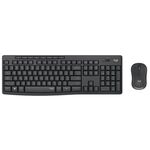 Logitech MK295 Set mouse tastiera silenziosa USB wireless (nero)