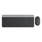Logitech MK470 Set mouse tastiera wireless silenzioso (nero)