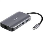 Hub convertitore multifunzione Lenovo F1-C08 8 in 1 da tipo C / USB-C a HDMI