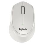 Mouse ottico muto wireless Logitech M330 con ricevitore micro USB (bianco)