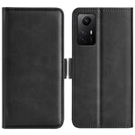 Per Redmi Note 12S Custodia per telefono orizzontale in pelle con fibbia magnetica a doppio lato (nero)