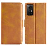 Per Redmi Note 12S Custodia per telefono orizzontale in pelle con fibbia magnetica a doppio lato (giallo)