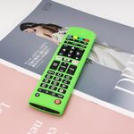 Custodia protettiva in silicone per telecomando Y14 con cordino per LG AKB75095307/74915305/75375604 (verde luminoso)