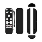 Per ONN Android TV 4K UHD Dispositivo di streaming Y55 Coperchio telecomando in silicone anticaduta (nero)