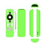 Per dispositivo di streaming ONN Android TV 4K UHD Y55 Custodia per telecomando in silicone anticaduta (verde luminoso)