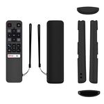 Per TCL RC802V FMR1 FNR1 Y40 Telecomando TV Custodia protettiva in silicone anti-caduta (nero)