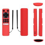 Per TCL RC802V FMR1 FNR1 Y40 Telecomando TV Custodia protettiva in silicone anti-caduta (rosso)