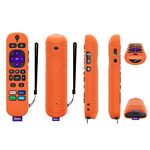 Per TCL Roku Voice Remote Pro Y30 Telecomando Custodia protettiva in silicone antiurto (arancione)