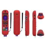 Custodia protettiva in silicone antiurto per telecomando TCL Roku Voice Pro Y30 (rosso)