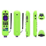 Custodia protettiva in silicone antiurto per telecomando TCL Roku Voice Remote Pro Y30 (verde luminoso)