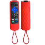 Per TCL Roku 3600R/3900/Voice RCAL7R Custodia in silicone per telecomando 2 pezzi (rosso)