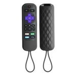 Per TCL Roku 3600R/3900/Voice RCAL7R Custodia in silicone per telecomando da 2 pezzi (nero)
