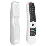 Custodia in silicone per telecomando TV LG AN-MR21GC / AN-MR21N / AN-MR21GA (bianca)