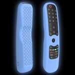 Custodia in silicone per telecomando TV LG AN-MR21GC / AN-MR21N / AN-MR21GA (blu luminoso)
