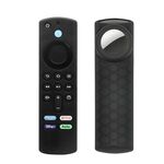 Custodia per telecomando 2 pezzi per Amazon Fire TV Stick 2021 ALEXA 3a generazione con supporto Airtag (nero)