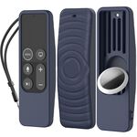 Per Apple TV HD / 4K+AirTag AhaStyle PT175 Tracker telecomando 2 in 1 Custodia protettiva in silicone (blu)