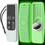 Per Apple TV HD / 4K+AirTag AhaStyle PT175 Tracker telecomando 2 in 1 Custodia protettiva in silicone (verde luminoso)