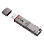 Disco U a stato solido con doppia interfaccia USB 3.2+Type-C Lenovo Thinkplus TU280PRO, memoria: 512 GB (grigio scuro)