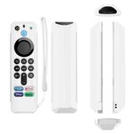 Per Amazon Alexa Voice Remote di terza generazione anticaduta e copertura protettiva per telecomando TV (bianco)
