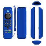 Per Amazon Alexa Voice Remote di terza generazione anticaduta e copertura protettiva per telecomando TV (blu)