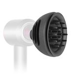 Per Dyson HD01 a HD16 asciugacapelli 2 in 1 diffusore ugelli Wave+Curl doppio scopo diffusore accessorio (grigio)