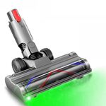 Per aspirapolvere Dyson V10 Slim / V12 Slim Spazzola per pavimenti a trasmissione diretta leggera con luci LED antipolvere