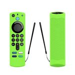 Custodia protettiva in silicone per telecomando vocale Amazon ALEXA di terza generazione (verde luminoso)