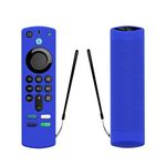 Custodia protettiva in silicone per telecomando vocale Amazon ALEXA di terza generazione (blu)