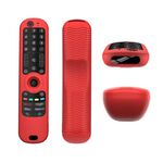 Custodia protettiva anticaduta in silicone per telecomando LG AN-MR21 / 22 / 23 / 24 (GC/N/GA) (rosso)