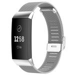 Cinturino per orologio con fibbia in metallo milanese xDfind per Fitbit Charge 4/3 (argento)