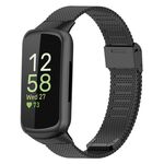 Cinturino per Fitbit Inspire 3 xDfind con fibbia in metallo milanese (nero)